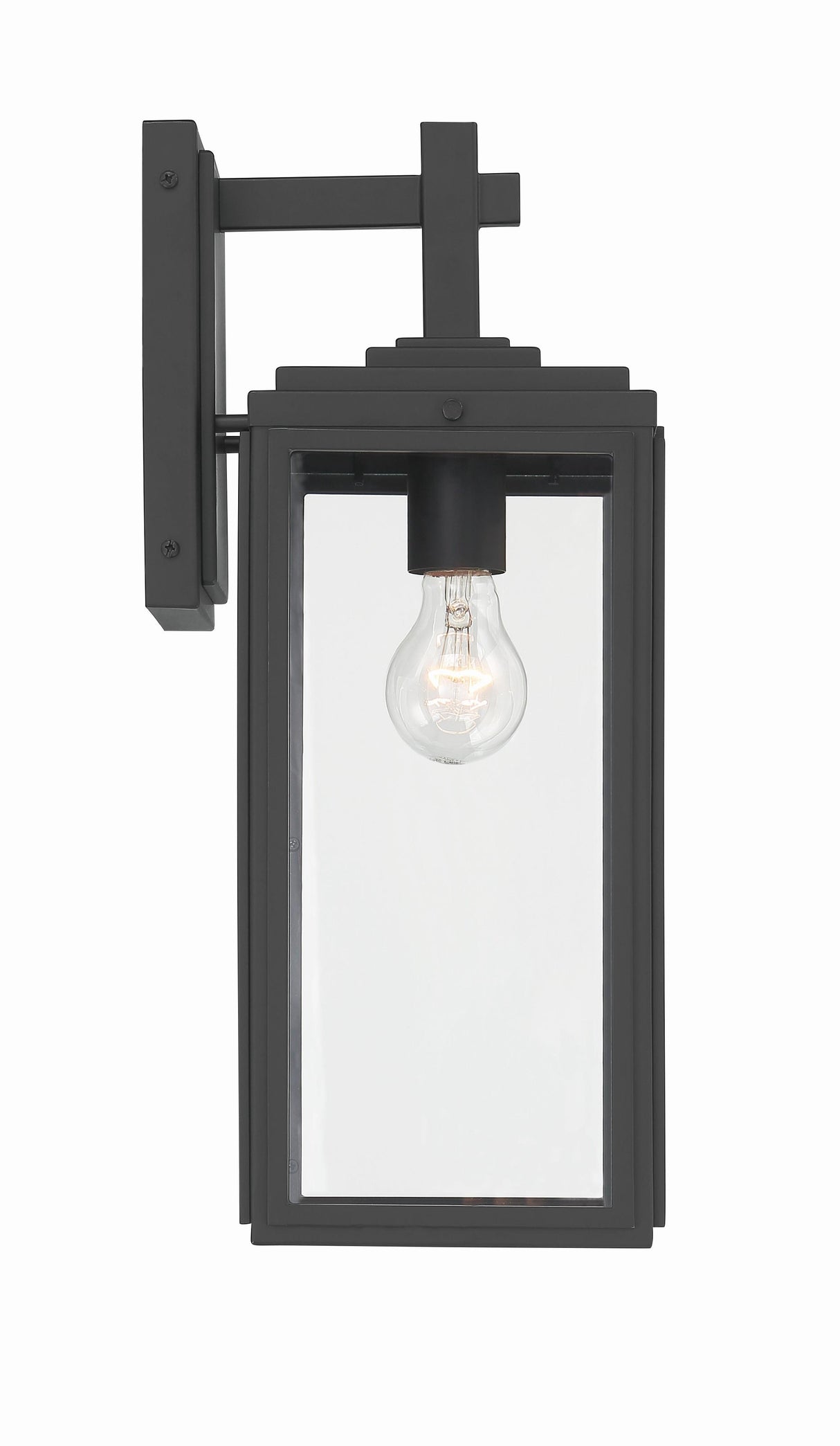 Crystorama Byron 6.5'' Matte Black Outdoor Sconce