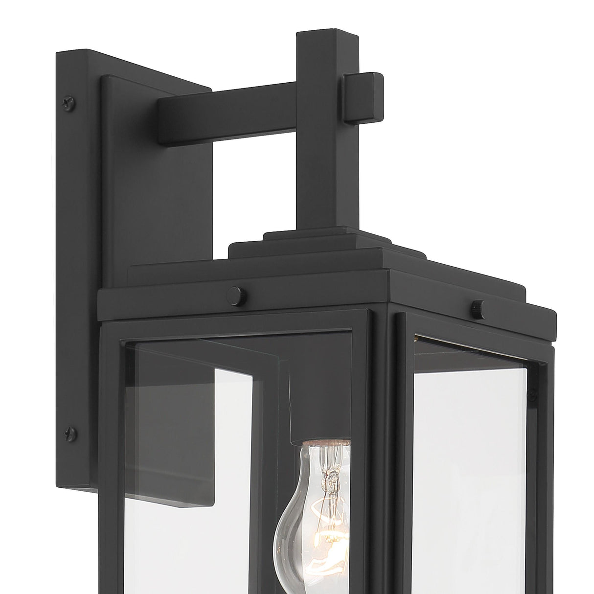 Crystorama Byron 6.5'' Matte Black Outdoor Sconce