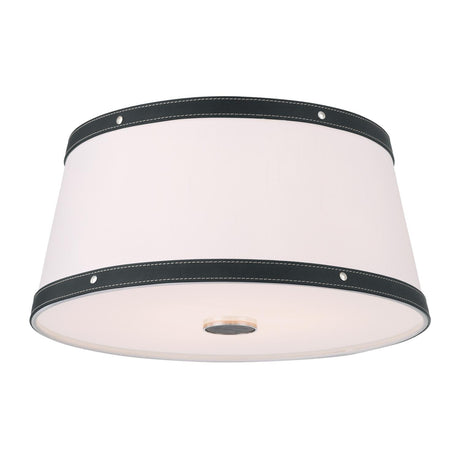Crystorama Libby Langdon Callahan 17'' Polished Nickel Flush Mount