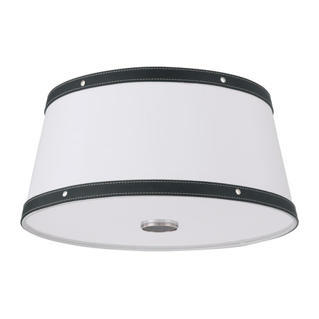 Crystorama Libby Langdon Callahan 17'' Polished Nickel Flush Mount