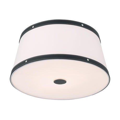 Crystorama Libby Langdon Callahan 17'' Polished Nickel Flush Mount