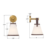 Crystorama Libby Langdon Callahan 7.25'' Luxe Gold Sconce