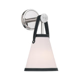 Crystorama Libby Langdon Callahan 7.25'' Polished Nickel Sconce