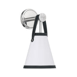Crystorama Libby Langdon Callahan 7.25'' Polished Nickel Sconce