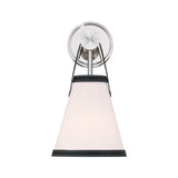 Crystorama Libby Langdon Callahan 7.25'' Polished Nickel Sconce