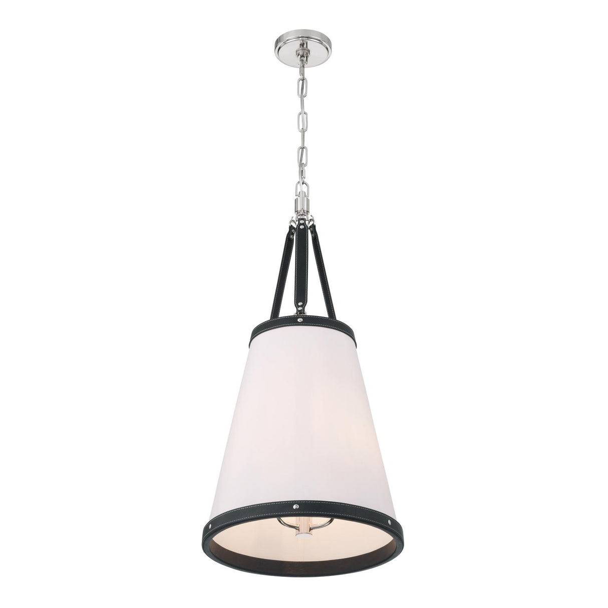 Crystorama Libby Langdon Callahan 14.25'' Polished Nickel Pendant