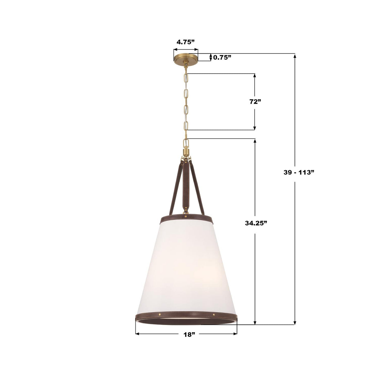 Crystorama Libby Langdon Callahan 18'' Luxe Gold Pendant
