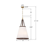 Crystorama Libby Langdon Callahan 18'' Luxe Gold Pendant