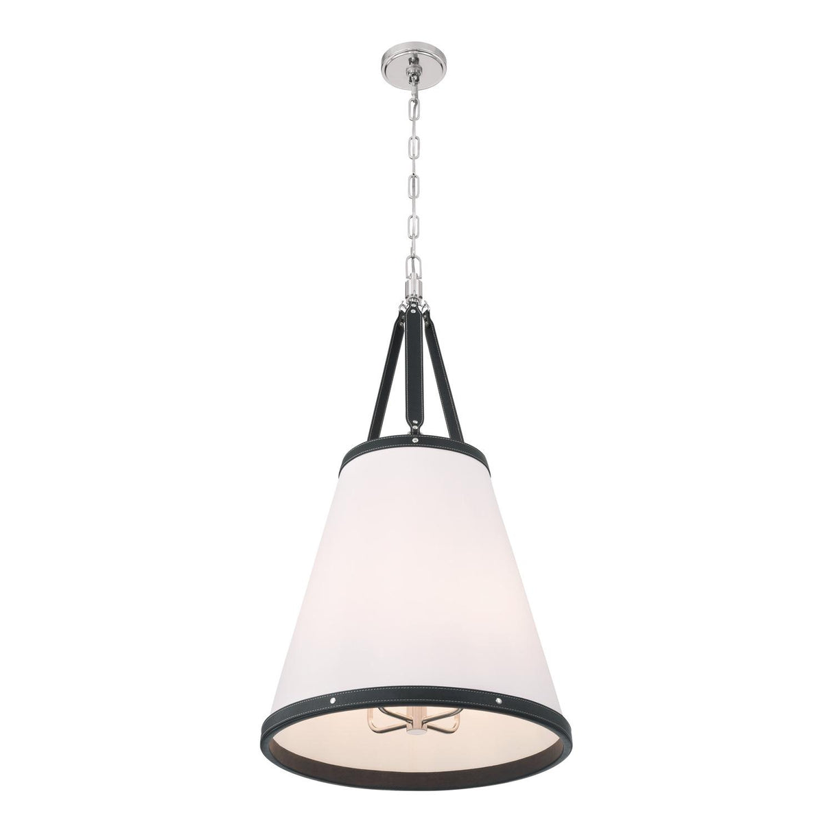 Crystorama Libby Langdon Callahan 18'' Polished Nickel Pendant