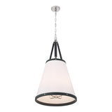 Crystorama Libby Langdon Callahan 18'' Polished Nickel Pendant