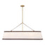 Crystorama Libby Langdon Callahan 47.5'' Luxe Gold Linear Oval Chandelier