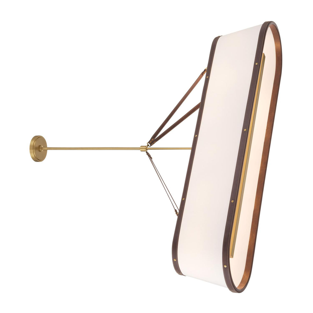 Crystorama Libby Langdon Callahan 47.5'' Luxe Gold Linear Oval Chandelier