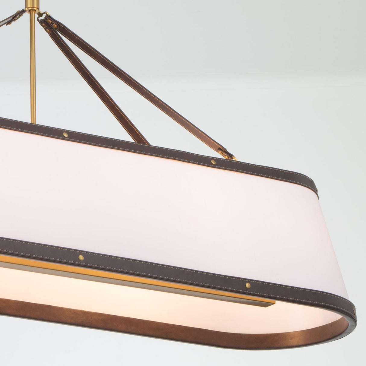Crystorama Libby Langdon Callahan 47.5'' Luxe Gold Linear Oval Chandelier