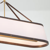 Crystorama Libby Langdon Callahan 47.5'' Luxe Gold Linear Oval Chandelier