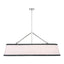 Crystorama Libby Langdon Callahan 47.5'' Polished Nickel Linear Oval Chandelier
