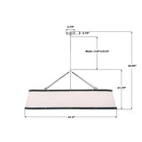 Crystorama Libby Langdon Callahan 47.5'' Polished Nickel Linear Oval Chandelier