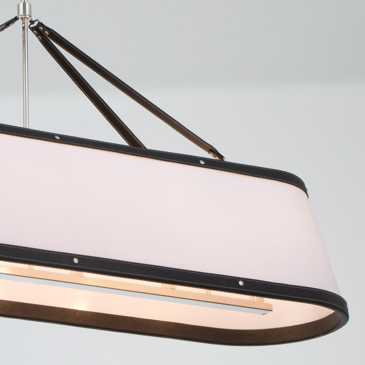 Crystorama Libby Langdon Callahan 47.5'' Polished Nickel Linear Oval Chandelier