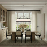 Crystorama Libby Langdon Callahan 47.5'' Polished Nickel Linear Oval Chandelier
