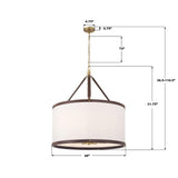 Crystorama Libby Langdon Callahan 28'' Luxe Gold Pendant