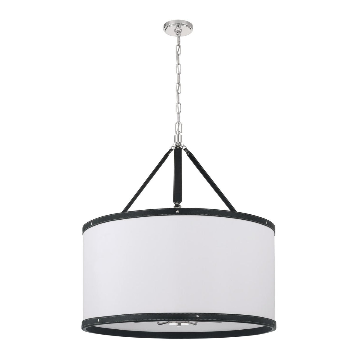 Crystorama Libby Langdon Callahan 28'' Polished Nickel Pendant