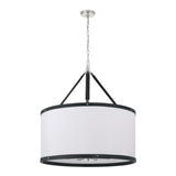 Crystorama Libby Langdon Callahan 28'' Polished Nickel Pendant