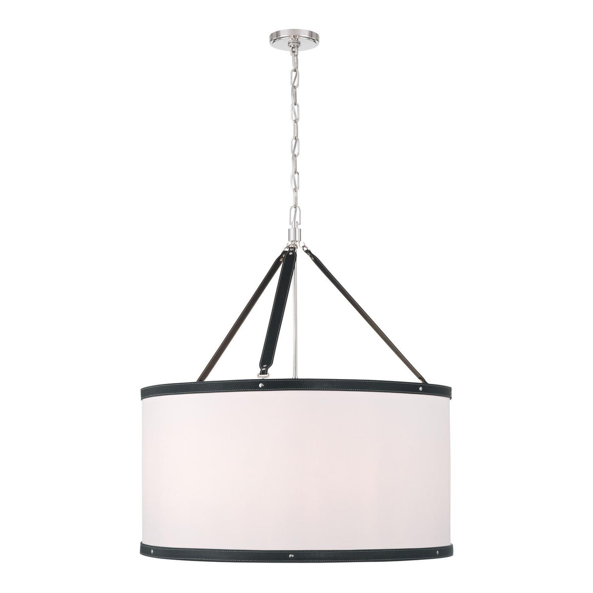 Crystorama Libby Langdon Callahan 28'' Polished Nickel Pendant