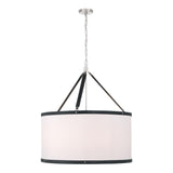 Crystorama Libby Langdon Callahan 28'' Polished Nickel Pendant