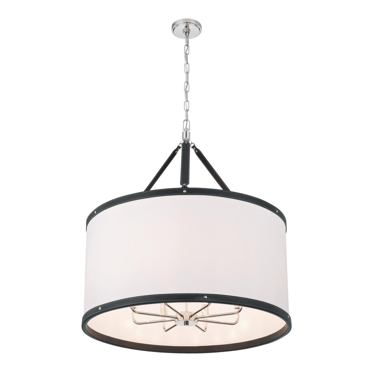 Crystorama Libby Langdon Callahan 28'' Polished Nickel Pendant