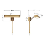 Crystorama Libby Langdon Callahan 20.25'' LED Luxe Gold Picture Light