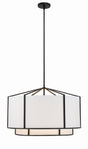 Crystorama Carlyn 28'' Black Chandelier