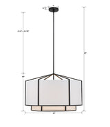 Crystorama Carlyn 28'' Black Chandelier