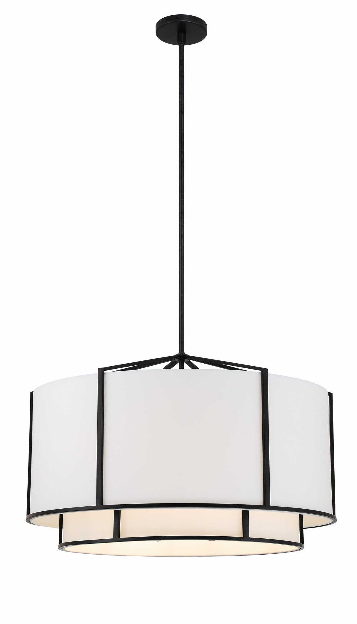 Crystorama Carlyn 28'' Black Chandelier