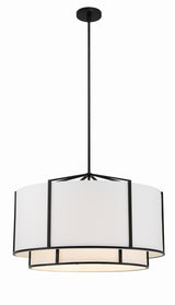 Crystorama Carlyn 28'' Black Chandelier