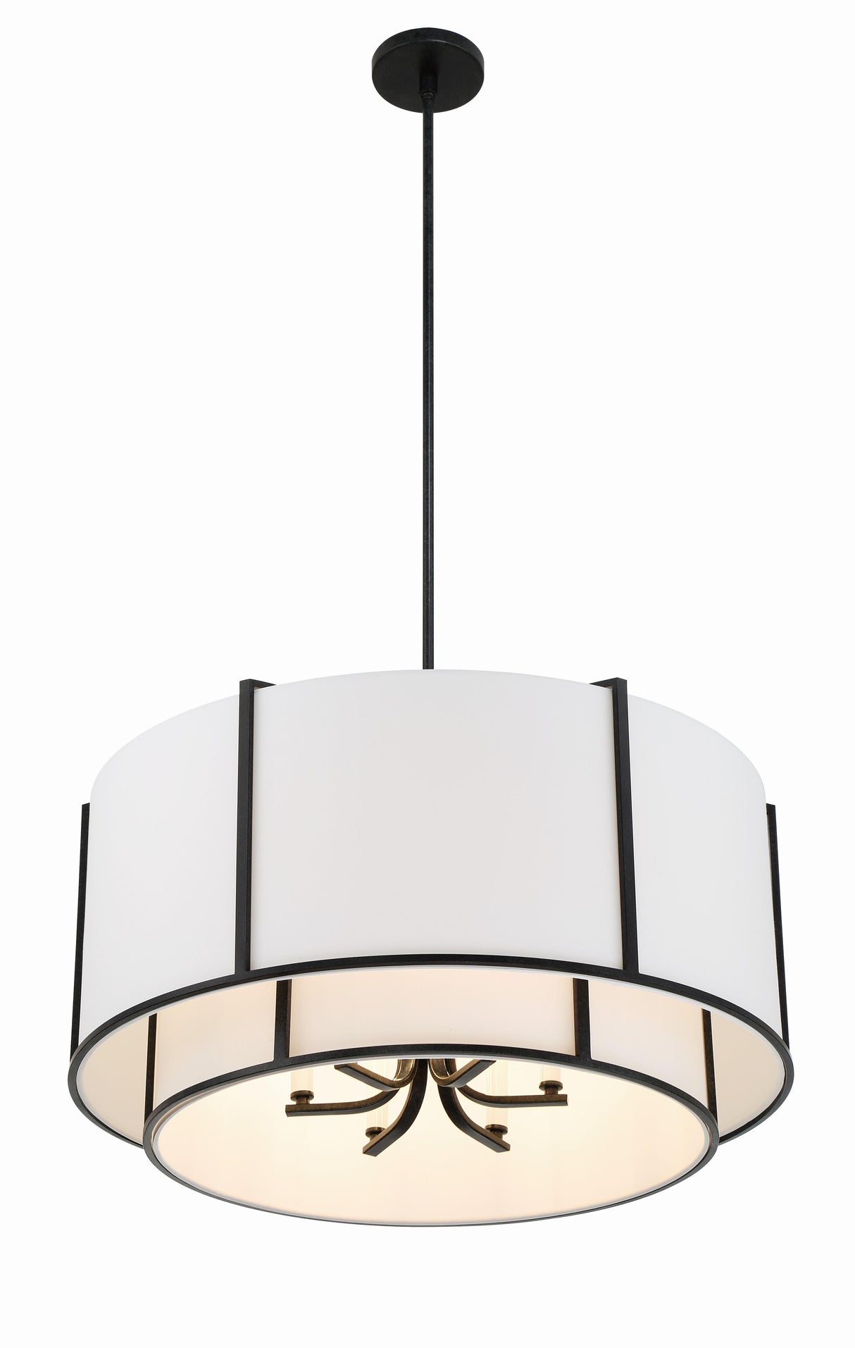 Crystorama Carlyn 28'' Black Chandelier