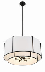 Crystorama Carlyn 28'' Black Chandelier