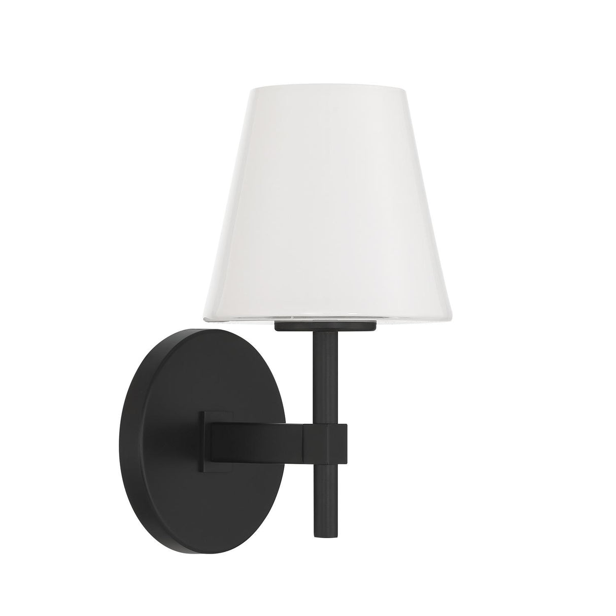 Crystorama Colton 6'' Black Sconce