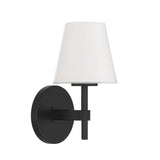 Crystorama Colton 6'' Black Sconce