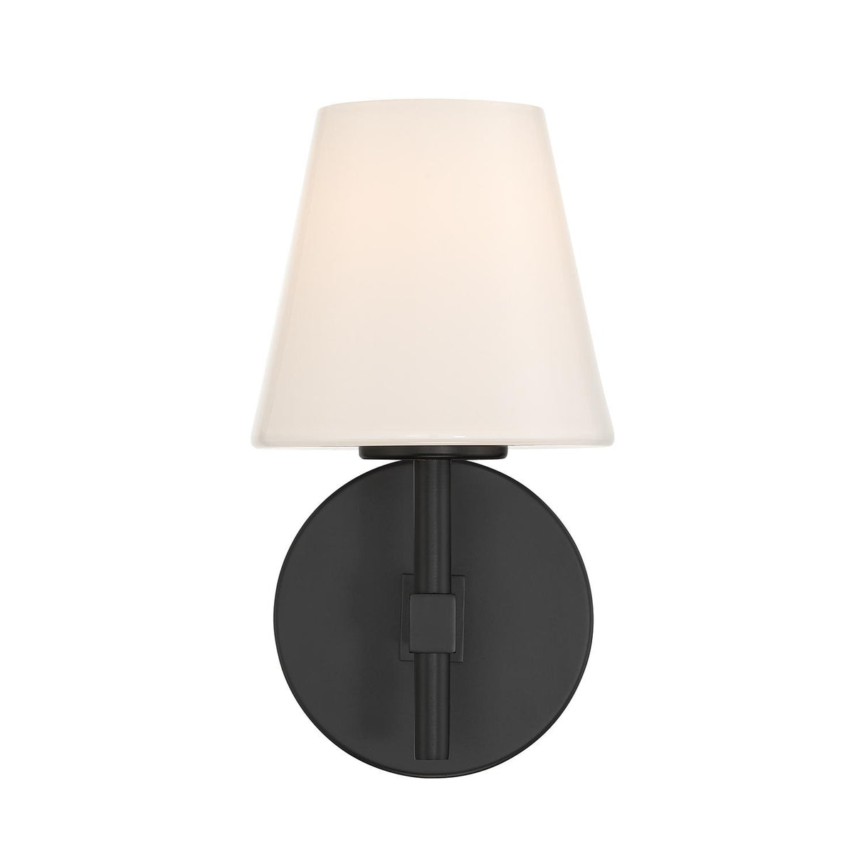 Crystorama Colton 6'' Black Sconce