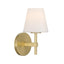 Crystorama Colton 6'' Vibrant Gold Sconce