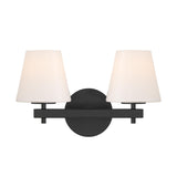 Crystorama Colton 16'' Black Sconce