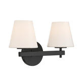Crystorama Colton 16'' Black Sconce