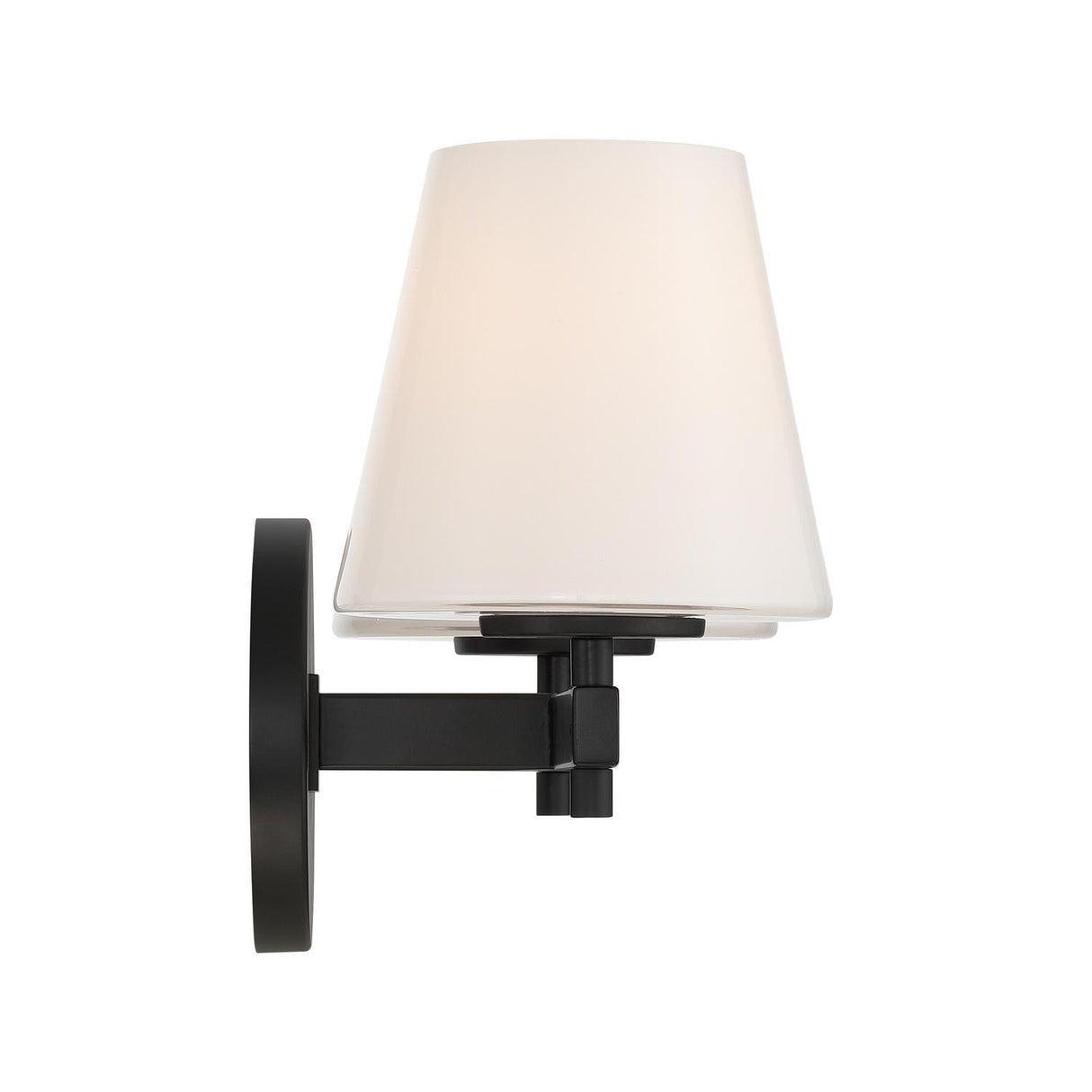 Crystorama Colton 16'' Black Sconce