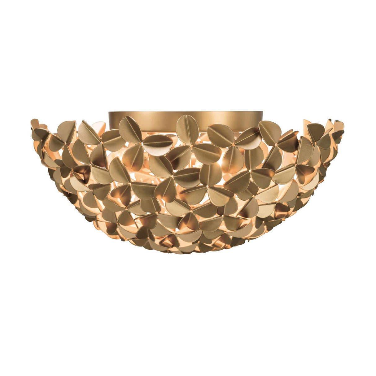 Crystorama Cora 16'' Soft Gold Flush Mount