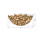Crystorama Cora 16'' Soft Gold Flush Mount
