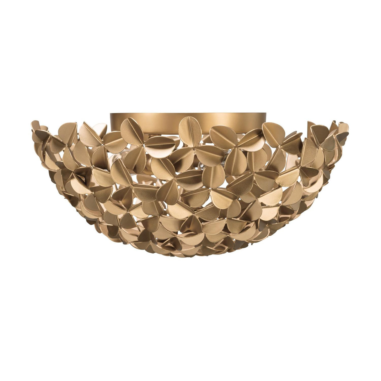 Crystorama Cora 16'' Soft Gold Flush Mount