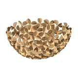 Crystorama Cora 16'' Soft Gold Flush Mount