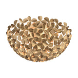 Crystorama Cora 16'' Soft Gold Flush Mount