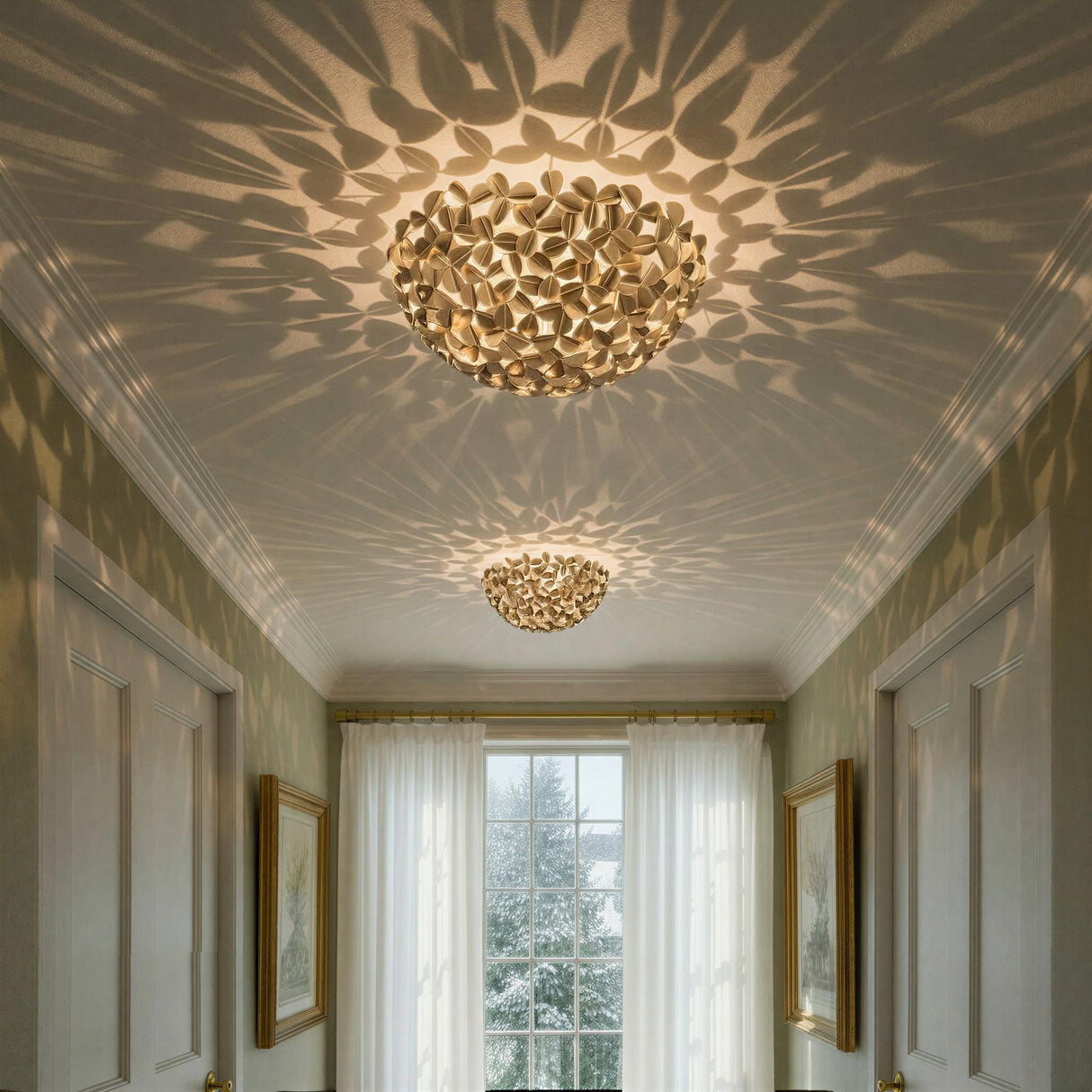 Crystorama Cora 16'' Soft Gold Flush Mount