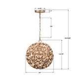 Crystorama Cora 13'' Soft Gold Chandelier