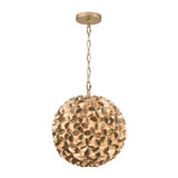 Crystorama Cora 13'' Soft Gold Chandelier